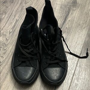 Black High-Top Sneakers